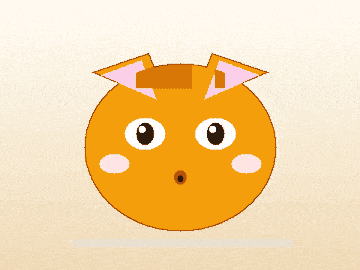 Animated example GIF of a blinking cartoon cat, compressed with GIF Compress